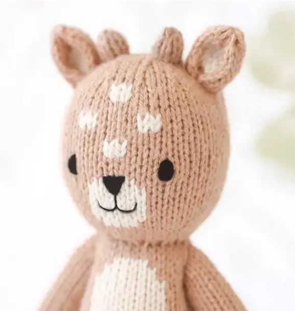 Janie and Jack Stuffed Animals-Tiny Elliott the fawn light/pastel green