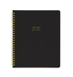 Janie and Jack Desk Accessories-To Do Notebook, Black multi