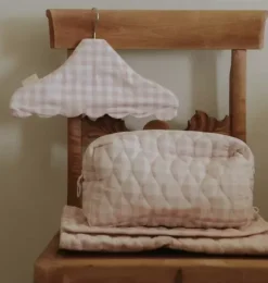 Janie and Jack Nursery|Luggage-Toiletry Pouch - Gingham pink