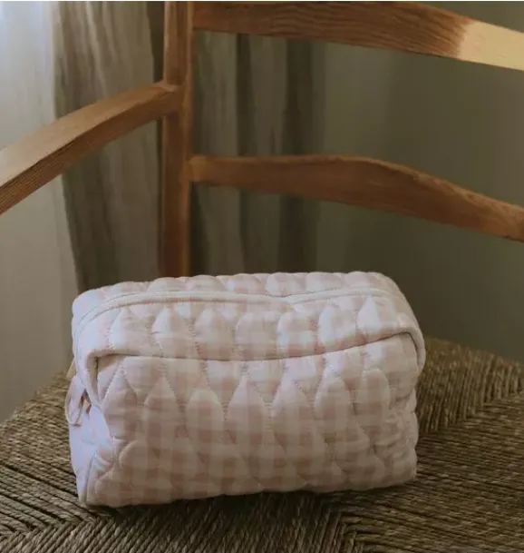 Janie and Jack Nursery|Luggage-Toiletry Pouch - Gingham pink