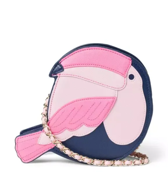 Janie and Jack Handbags & Backpacks-Toucan Purse light pink