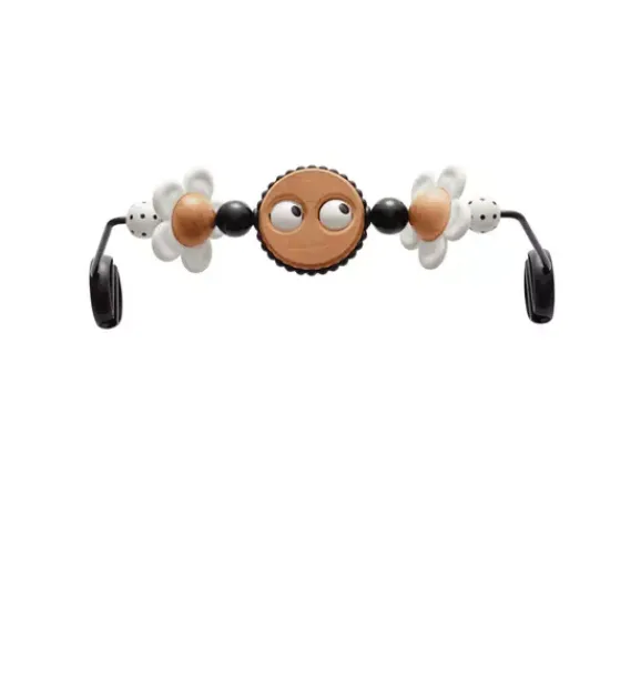 Janie and Jack Baby Activity-Toy for Bouncer, Googly Eyes Black + White black white