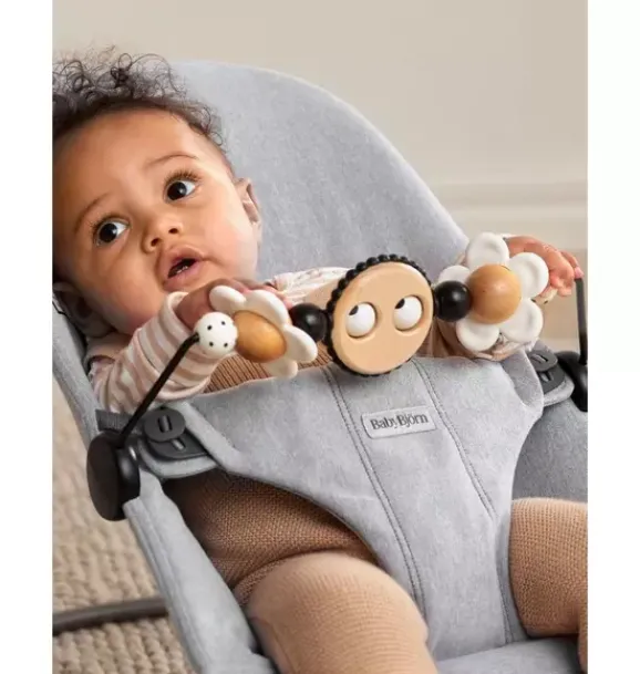 Janie and Jack Baby Activity-Toy for Bouncer, Googly Eyes Black + White black white