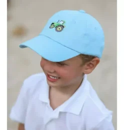 Janie and Jack Kids Accessories-Tractor Baseball Hat blue
