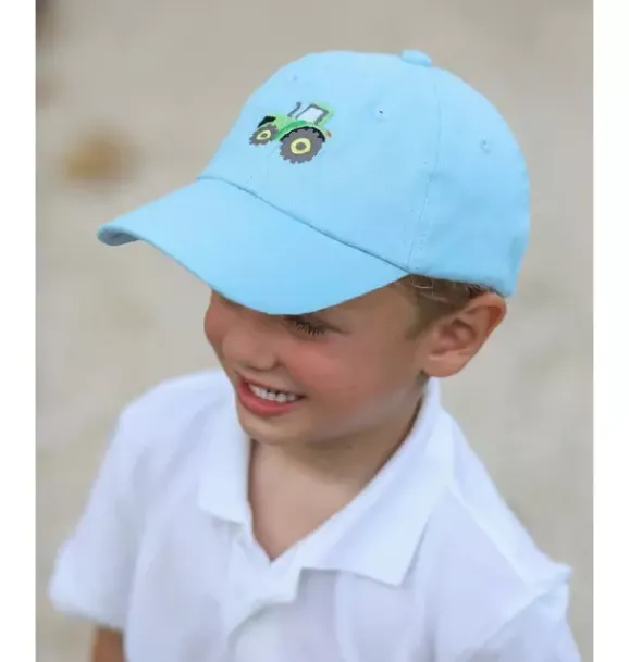 Janie and Jack Kids Accessories-Tractor Baseball Hat blue