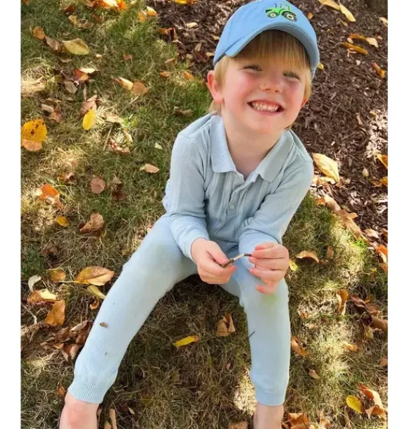 Janie and Jack Kids Accessories-Tractor Baseball Hat blue