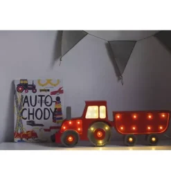 Janie and Jack Lighting-Tractor Lamp red
