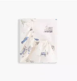 Janie and Jack Sheets|Nursery-Transit Treasures Crib Sheet - blue