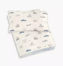 Janie and Jack Blankets And Quilts-Transit Treasures Toddler Duvet Set - blue