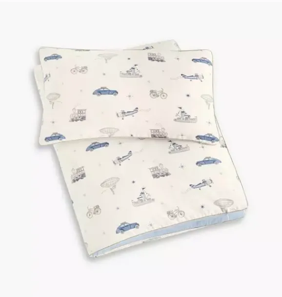 Janie and Jack Blankets And Quilts-Transit Treasures Toddler Duvet Set - blue