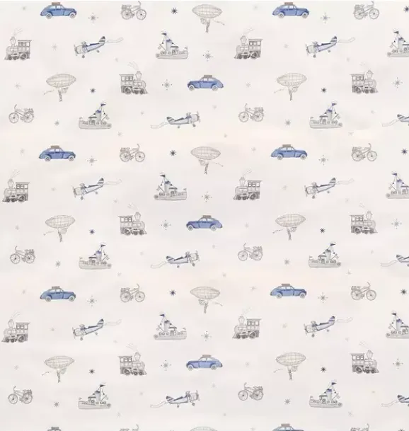 Janie and Jack Blankets And Quilts-Transit Treasures Toddler Duvet Set - blue