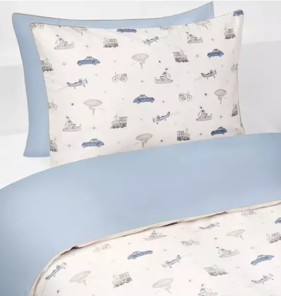 Janie and Jack Blankets And Quilts-Transit Treasures Twin Set - blue