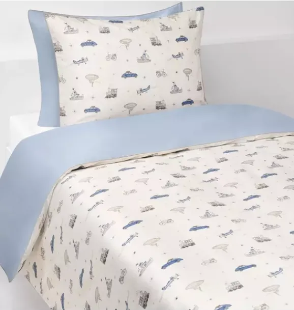 Janie and Jack Blankets And Quilts-Transit Treasures Twin Set - blue