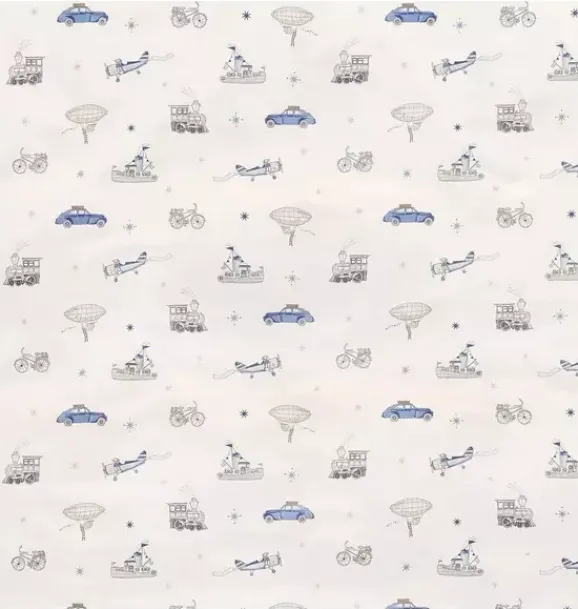 Janie and Jack Blankets And Quilts-Transit Treasures Twin Set - blue