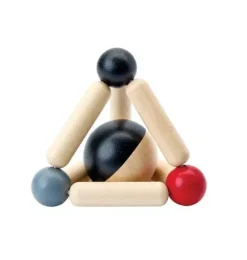 Janie and Jack Baby Activity|Development Toys-TRIANGLE CLUTCHING TOY-HIGH CONTRAST multi