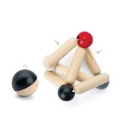 Janie and Jack Baby Activity|Development Toys-TRIANGLE CLUTCHING TOY-HIGH CONTRAST multi