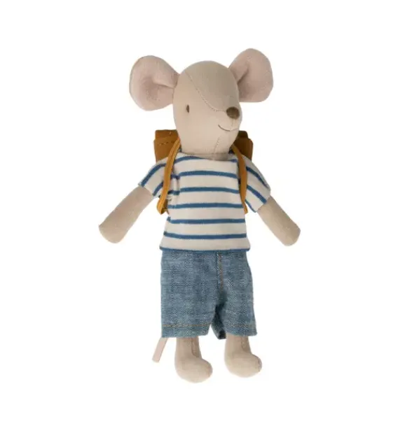 Janie and Jack Dolls-Tricycle Mouse, Big Brother - blue
