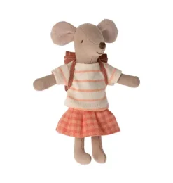 Janie and Jack Dolls-Tricycle Mouse, Big Sister - coral