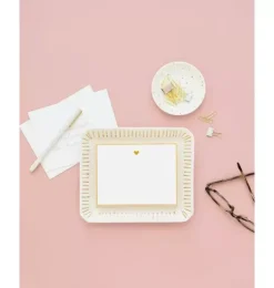 Janie and Jack Desk Accessories-Trinket Tray, Small Round Heart multi