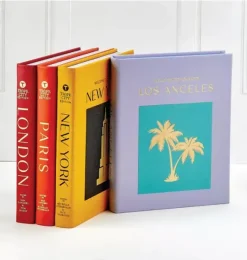 Janie and Jack Books-Trope Los Angeles  LEATHER EDITION lilac
