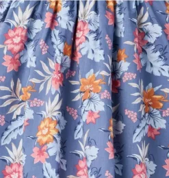 Janie and Jack Dresses|Swim Outfits-Tropical Floral Sweetheart Dress rainy blue tropical floral