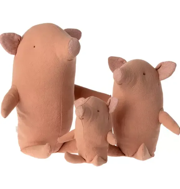 Janie and Jack Stuffed Animals-Truffle Pig, Baby pink