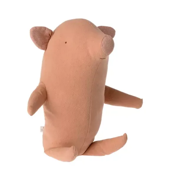 Janie and Jack Stuffed Animals-Truffle Pig, Medium pink