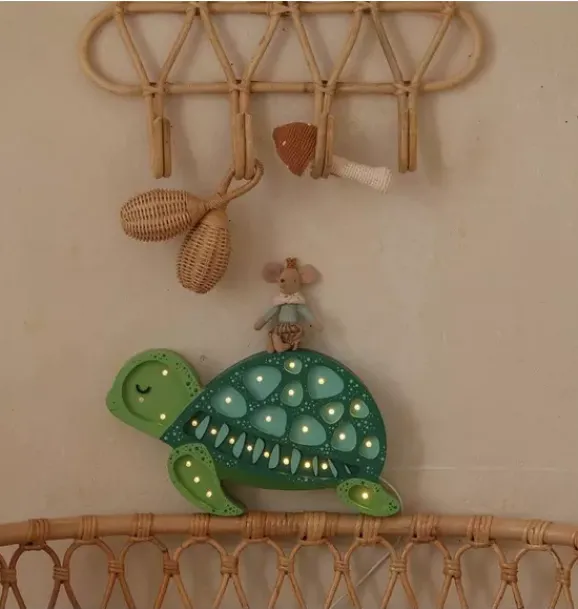 Janie and Jack Lighting-Turtle Lamp ocean green