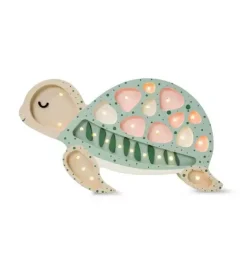 Janie and Jack Lighting-Turtle Lamp seafoam pink
