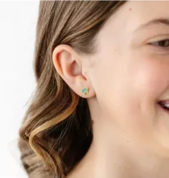 Janie and Jack Jewelry|Jewelry-Turtle Stud Earring green