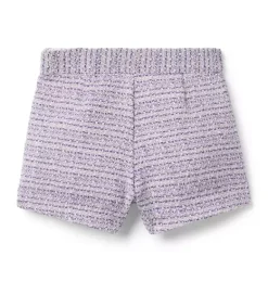 Janie and Jack Matching Sets|Skirts & Shorts-Tweed Patch Pocket Short alpine purple