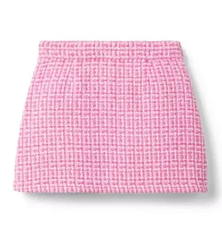 Janie and Jack Matching Sets|Skirts & Shorts-Tweed Skirt raspberry pink