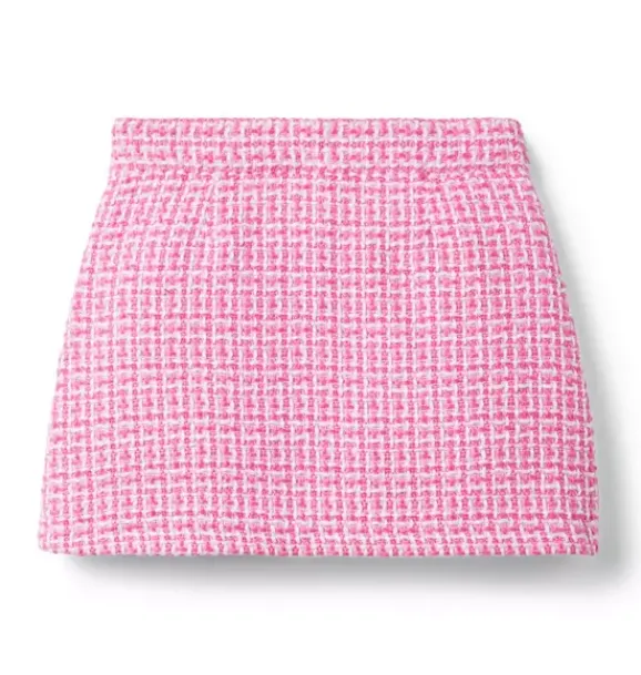 Janie and Jack Matching Sets|Skirts & Shorts-Tweed Skirt raspberry pink