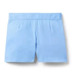 Janie and Jack Skirts & Shorts-Twill Button Short blue stream