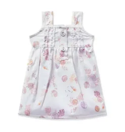 Janie and Jack Petite Plume|Dolls-Twill Doll Nightgown in seashell splendor