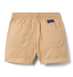 Janie and Jack Shorts-Twill Patch Pocket Pull-On Short true khaki