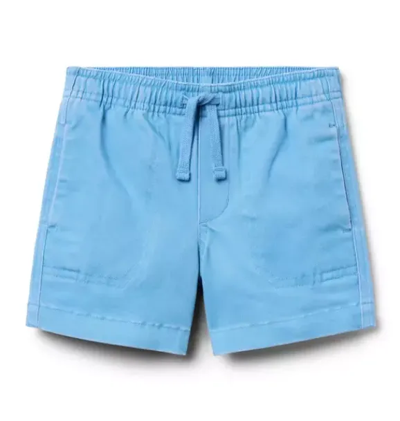 Janie and Jack Shorts-Twill Patch Pocket Pull-On Short aquamarine