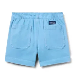 Janie and Jack Shorts-Twill Patch Pocket Pull-On Short aquamarine