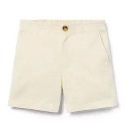 Janie and Jack Shorts-Twill Pull-On Short freshwater pearl