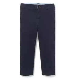 Janie and Jack Pants-Twill Stretch Pant connor navy