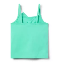 Janie and Jack Sleeveless Tops-Twist Bow Top fresh mint