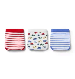 Janie and Jack Underwear|Underwear-Underwear Set Boys 3-Pack pinewood green stripe and white dinosaur and light yellow stripe