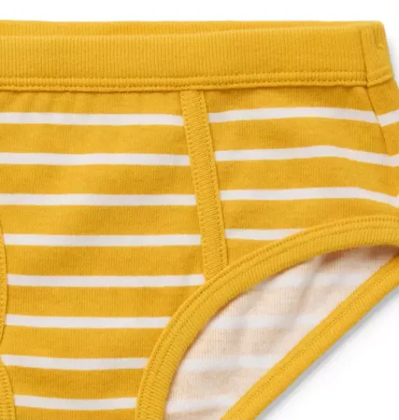 Janie and Jack Underwear|Underwear-Underwear Set Boys 3-Pack pinewood green stripe and white dinosaur and light yellow stripe