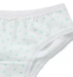 Janie and Jack Underwear|Underwear-Underwear Set Girls 3-Pack jet ivory and jet ivory floral and green heart