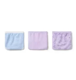 Janie and Jack Underwear|Underwear-Underwear  Set Girls 3-Pack lilac, medium blue stripe and lilac floral