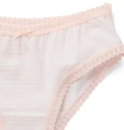 Janie and Jack Underwear|Underwear-Underwear Set Girls 3-Pack jet ivory and pastel pink floral and pastel pink stripe