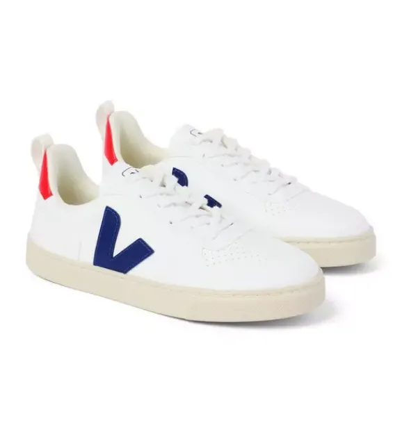 Janie and Jack Kids Shoes|Shoes-Veja Kid Lace Up V-10 Sneaker white