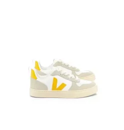 Janie and Jack Kids Shoes|Shoes-Veja Kid Lace-Up V-10 Sneaker ouro almond