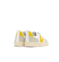Janie and Jack Kids Shoes|Shoes-Veja Kid Lace-Up V-10 Sneaker ouro almond
