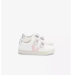 Janie and Jack Kids Shoes|Shoes-Veja Kid Metallic Esplar Sneaker white
